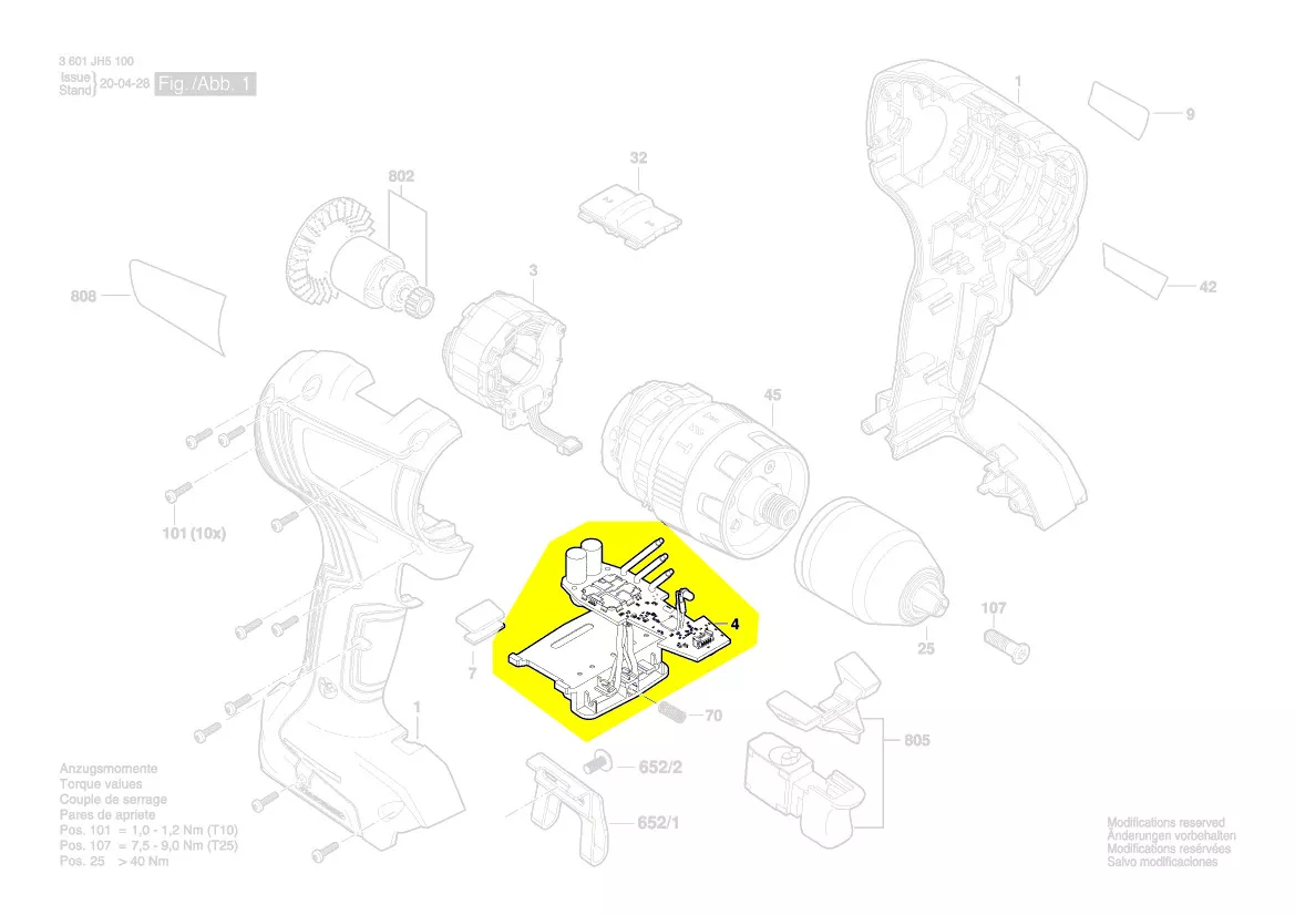 Module électronique réf. 1 607 233 5FX Bosch